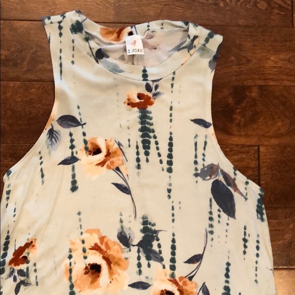 NWOT Floral Racerback Jersey Dress - Picture 2 of 5